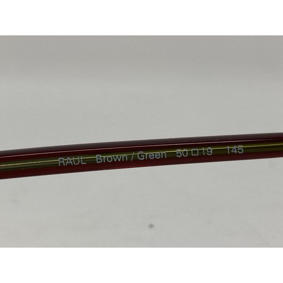 NEW Fratelli Lozza Eyeglasses ~ Raul Brown/Green 50 x 19 x 45 ~ Italy - Picture 5 of 6